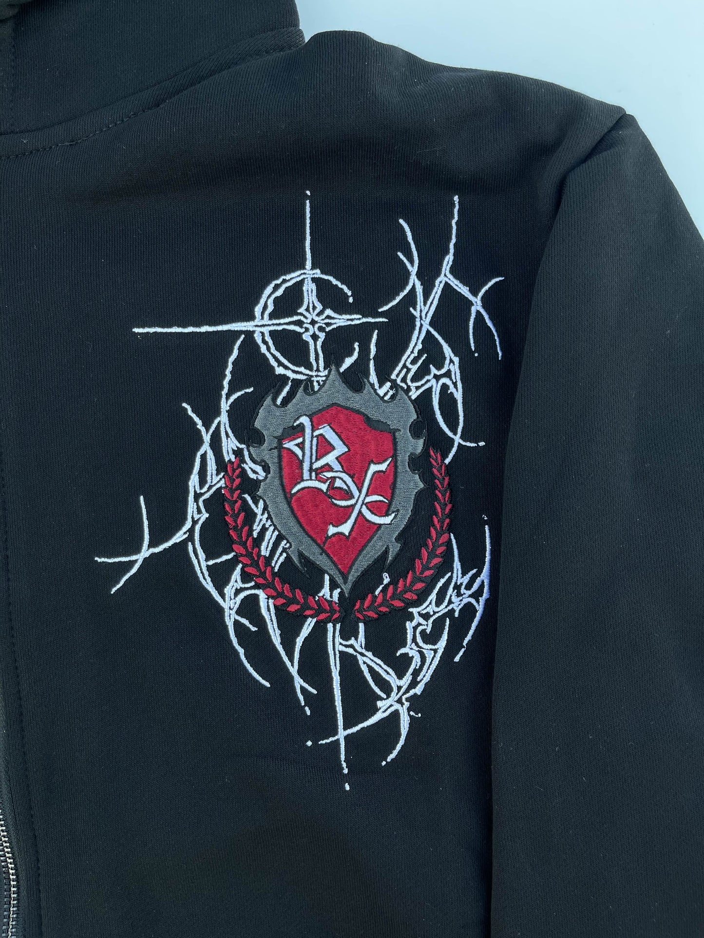EMBROIDERED REAXCT ZIP UP V.1 (RED)