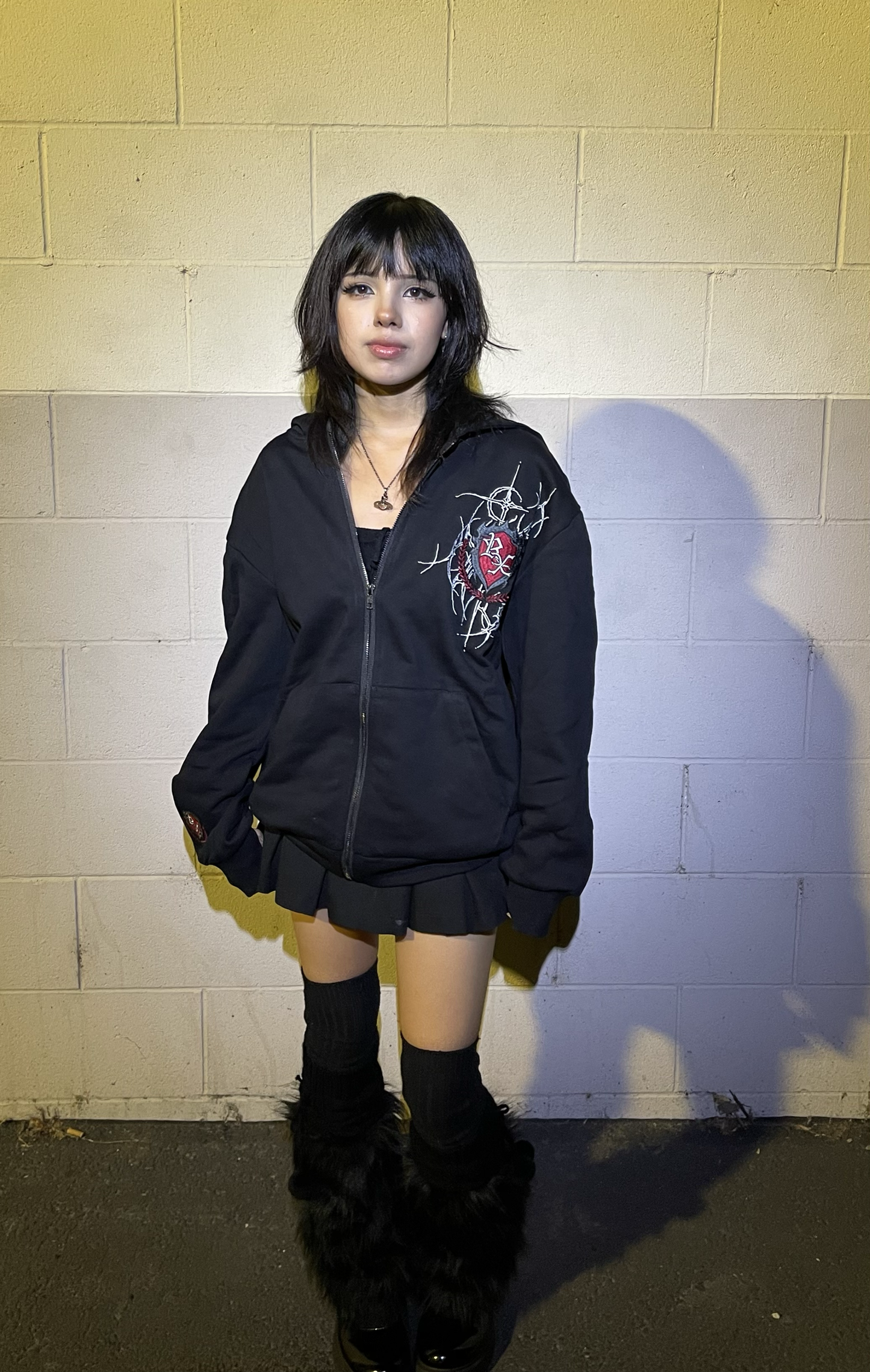 EMBROIDERED REAXCT ZIP UP V.1 (RED)